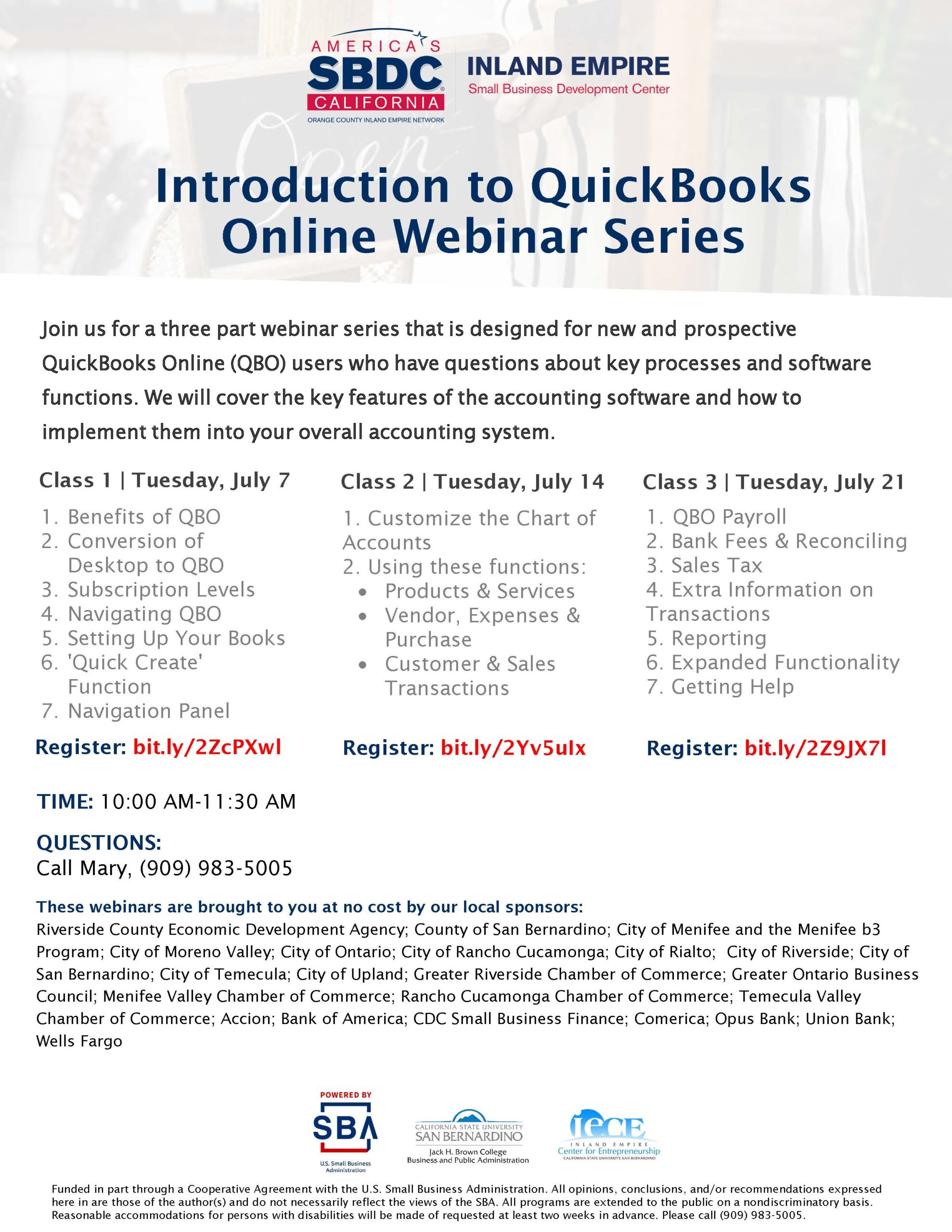 Introduction to QuickBooks Online (Class 3)