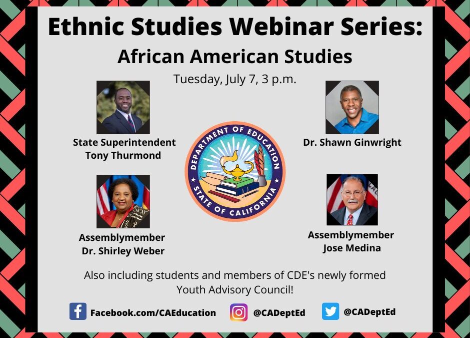 Ethnic Studies Informational Webinar Series: African American Studies