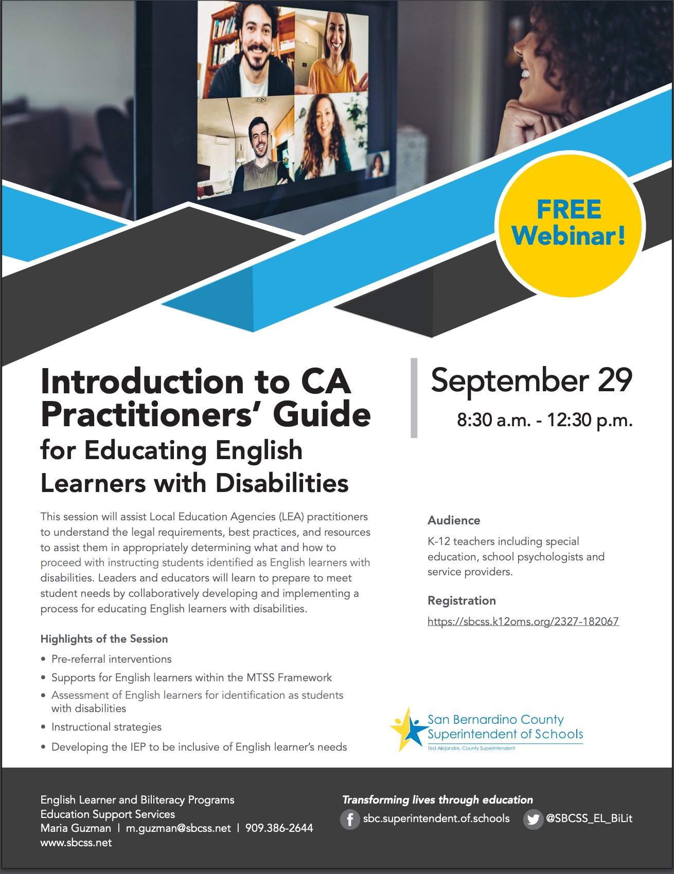 Introduction to CA Practitioners’ Guide for Educating English Learners with Disabilities