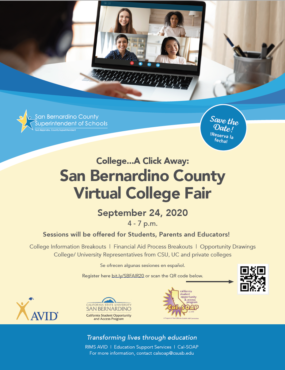 San Bernardino County Virtual College Fair