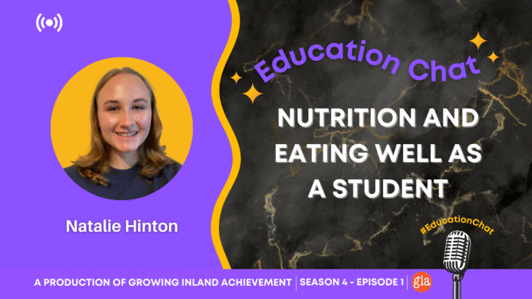 Education Chat: Nutrition and Eating Well as a Student